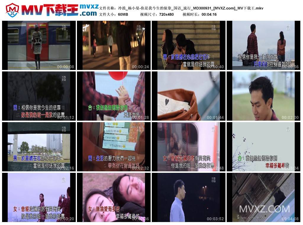 冷漠_杨小曼-你是我今生的依靠_国语_流行_MD300931